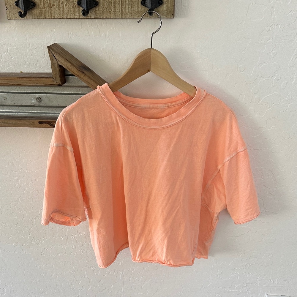 FP Movement Neon Peach Cropped T-Shirt